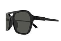 Lunettes de soleil Gucci Homme GG1823SA001 BLACK BLACK GREY57 - GG1823SA001 BLACK BLACK GREY57